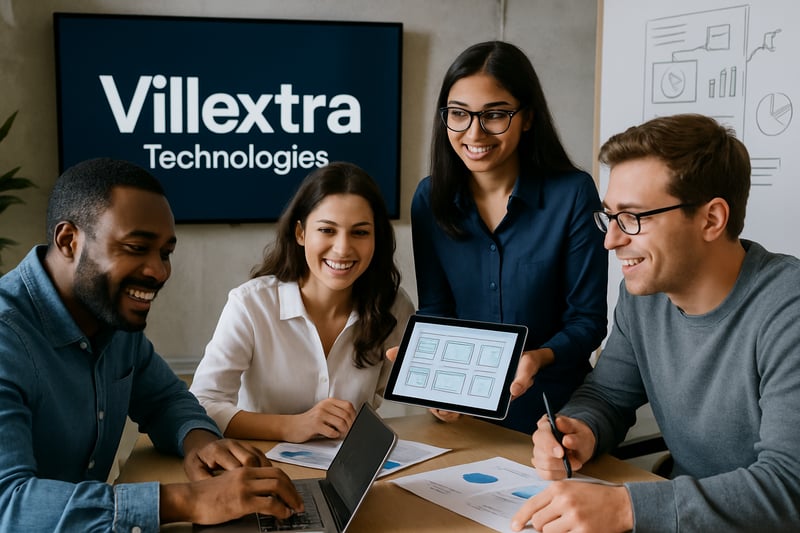 Villextra Technologies team collaborating on digital solutions